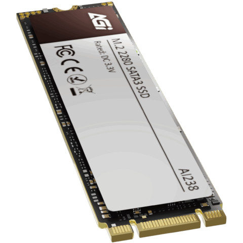 SSD 512Gb AGI AI238 M.2 2280 SATA 2.5" 3D NAND QLC, Retail