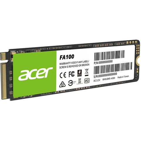 SSD 512Gb Acer FA100 M.2 2280 NVMe 1.4 PCIe Gen 3x4 3D NAND, Retail