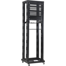 Стійка 19", high 42U, подвійна, чорна, 250кг, Kingda