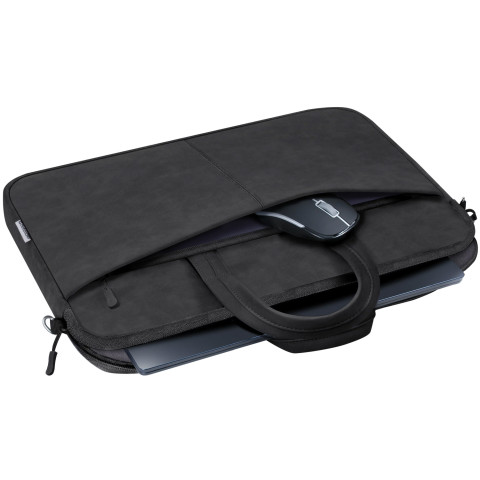 Сумка для ноутбука 15.6'' Defender PU шкіра, кишеня, чорна