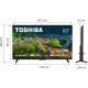 TV 65 Toshiba 65UA2363DG 4K UHD/LED/T2/Android 11/2 x 12W/Dolby Digital/HDMI/Wi-Fi/VESA 400 x 200 M4