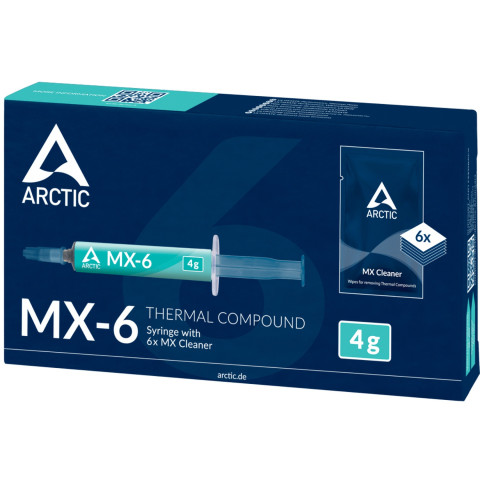 Термопаста Arctic MX-6. 4г + 6pcs MX Cleaner (ACTCP00084A)