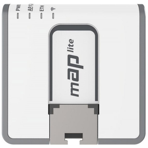 Точка доступу Mikrotik RBmAPL-2nD mAP lite with 650Mhz CPU, 64MB RAM, 1xLAN, built-in Dual Chain 2.4