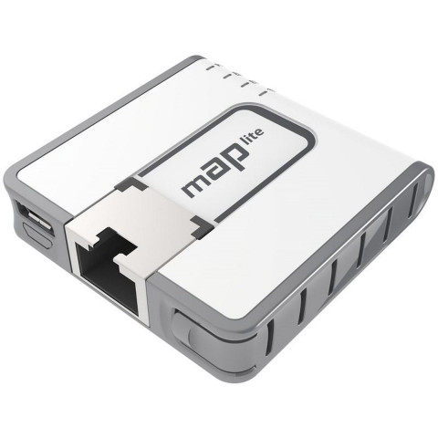 Точка доступу Mikrotik RBmAPL-2nD mAP lite with 650Mhz CPU, 64MB RAM, 1xLAN, built-in Dual Chain 2.4