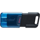 USB Flash Kingston 64GB USB 3.2 Type-C Data Traveler 80M Black/Blue, Retail