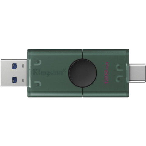 USB Flash Kingston DataTraveler Duo 128GB USB Type-A/ USB Type-C Black/Green, Retail