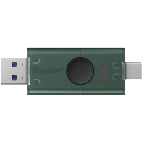 USB Flash Kingston DataTraveler Duo 256GB USB Type-A/ USB Type-C Black/Green, Retail
