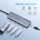 Хаб USB 3.1 Type-C -> 4xUSB 3.0 Grey CM219 Ugreen