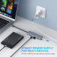 Хаб USB 3.1 Type-C -> 4xUSB 3.0 Grey CM219 Ugreen