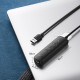 Хаб USB 3.2 Type A -> 4xUSB 3.2 Активний, 1м Чорний CM416 UGREEN