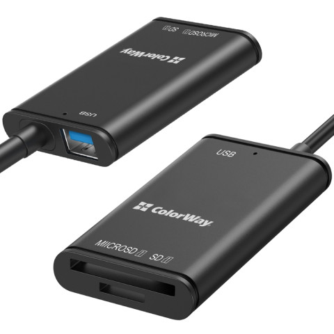 Card Reader ColorWay USB-C to USB 3.0/SD/MicroSD