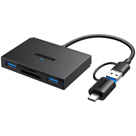 Card Reader USB 3.0 4-in-1,OTG USB-C/USB-A, SD/TF, 4-in-1 CM812 Ugreen