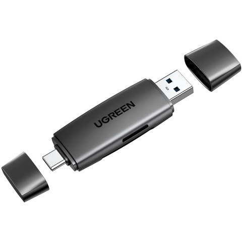 Card Reader USB-С 3.1 + USB-A 2-слота TF/SD CM304 Ugreen
