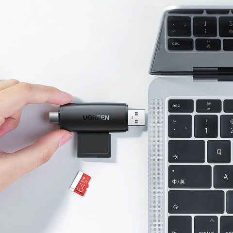 Card Reader USB-С 3.1 + USB-A 2-слота TF/SD CM304 Ugreen