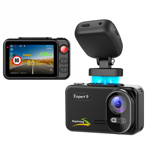 Відеореєстратор Aspiring Expert 9 Speedcam, WI-FI/GPS/2K/2 camers