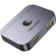 Сплітер HDMI 2.1 UHD 8K 60Hz 3D, HDCP HDR Dolby 7.1 перемикач двонаправлений 2 in 1 out Vention