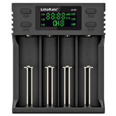 Зарядний пристрій LiitoKala Lii-S4, 4x(Lion/LiFePO4/NiMH/NiCd), Auto Polarity, Display
