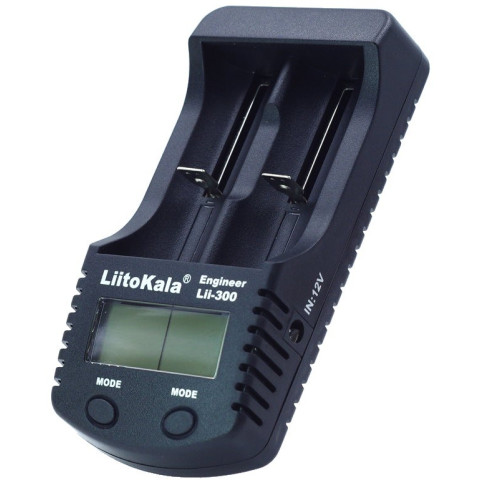 Зарядний пристрій LiitoKala Lii-300, 2x(Lion/NiMH/NiCd), Power Bank, discharge function, display