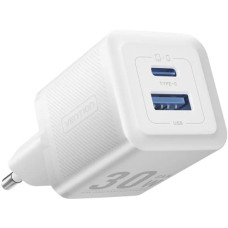 Зарядний пристрій 2xUSB 30W (USB-A/USB-C) + USB-C cable М-М White Vention