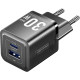 Зарядний пристрій 2xUSB 30W (USB-A/USB-C) + USB-C cable М-М Black Vention