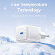 Зарядний пристрій 1xUSB-C 20W GaN + USB-C cable М-М White Vention