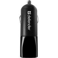 Зарядний пристрій 2xUSB 12W 2.1A ECA-24 чорний Defender