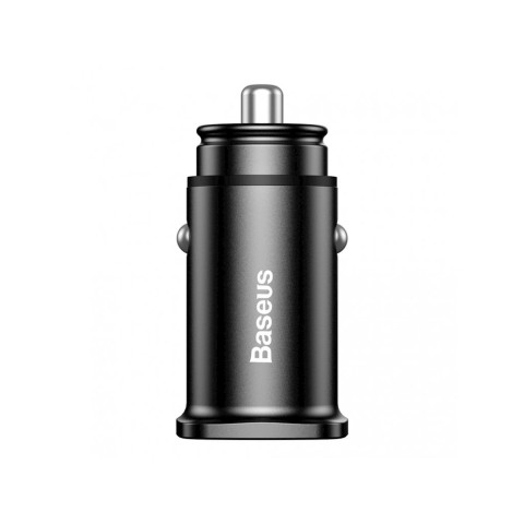 Автозарядка 2xUSB 30W (USB-A) QC3.0 Чорна Baseus