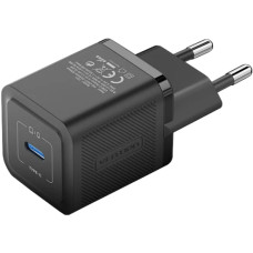 Зарядний пристрій 1xUSB-C 20W GaN + USB-C cable М-М Black Vention