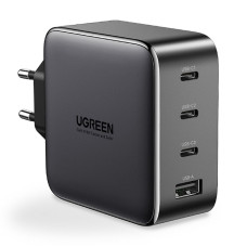 Зарядний пристрій 4xUSB 100W (3xUSB-C+USB-A) Gan Tech Fast GAN Charger чорний CD226 Ugreen