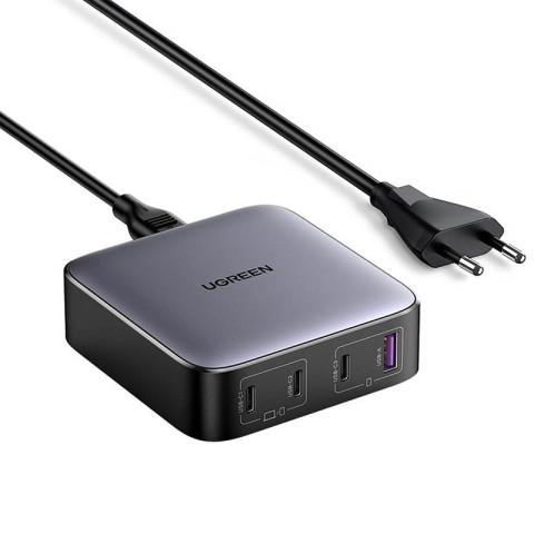 Зарядний пристрій 4xUSB 100W (3хUSB-C+USB-A) Gan Nexode чорний CD328 Ugreen Desktop Fast Charger