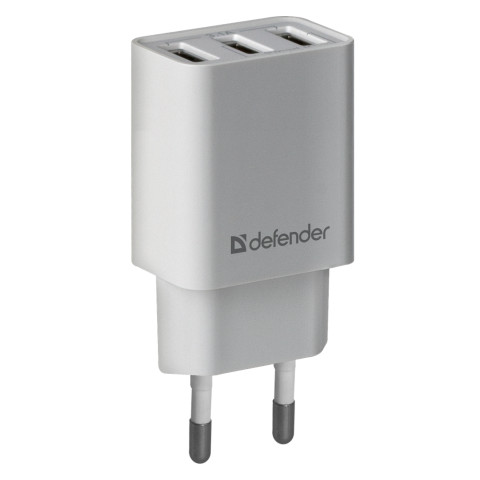 Зарядний пристрій 3xUSB 37W 3.1A білий UPA-31 Defender