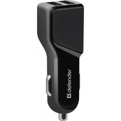Автозарядка 2xUSB 18W (2xUSB-A) 3.4A UCA-34 чорна Defender
