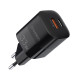 Зарядний пристрій 2xUSB 33W (USB-C+USB-A ) PD QC3.0 PD5006 чорний Choetech