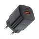 Зарядний пристрій 2xUSB 33W (USB-C+USB-A ) PD QC3.0 PD5006 чорний Choetech