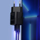 Зарядний пристрій 2xUSB 33W (USB-C+USB-A ) PD QC3.0 PD5006 чорний Choetech