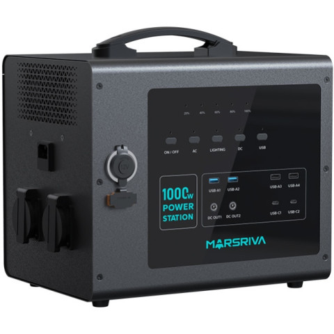 Зарядна станція Marsriva MP10 1000Вт (1176Вт/г) LiFePo4, PD 60Вт