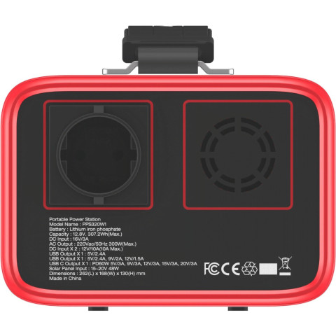 Зарядна станція Energizer 300Вт (307Вт/г) 2xDC, LiFePO4, USB-C PD 60Вт
