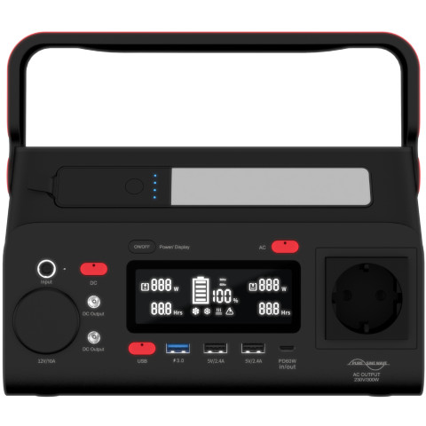 Зарядна станція Energizer 300Вт (293Вт/г) DC, Li-ion, MPPT, QI-10W, USB-C PD 60Вт, ліхтар