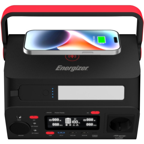 Зарядна станція Energizer 300Вт (293Вт/г) DC, Li-ion, MPPT, QI-10W, USB-C PD 60Вт, ліхтар