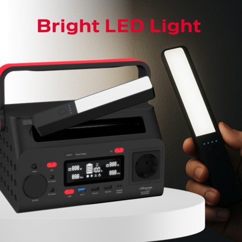 Зарядна станція Energizer 300Вт (293Вт/г) DC, Li-ion, MPPT, QI-10W, USB-C PD 60Вт, ліхтар
