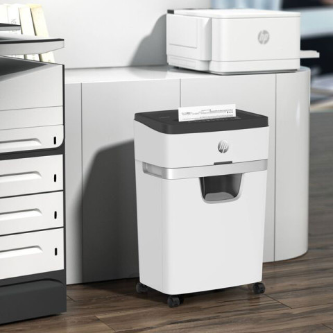 Знищувач документів HP OneShred 12MC, A4, 80g х 12 листів, 2*15, 25 л, P-5