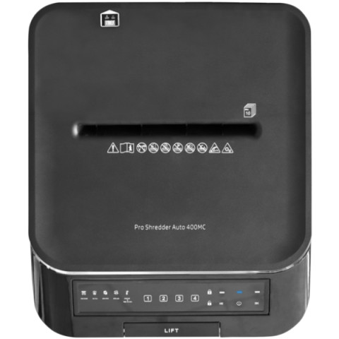 Знищувач документів HP Pro Shred Auto 400MC, A4, 80g х 10 л.,2*12, 53л., P-5