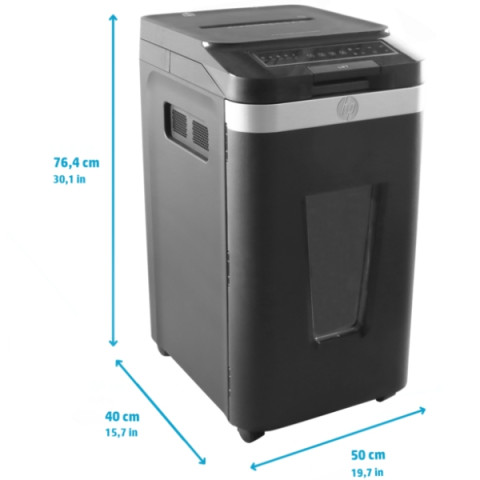 Знищувач документів HP Pro Shred Auto 400MC, A4, 80g х 10 л.,2*12, 53л., P-5