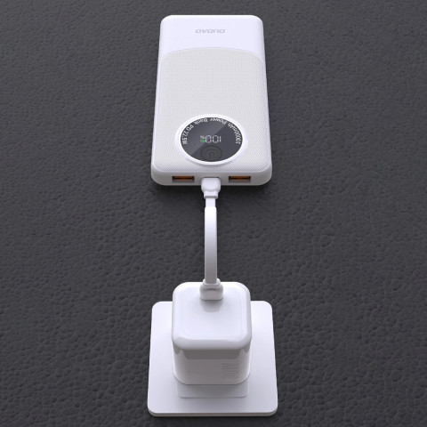 УМБ Dudao 10000mAh K12 22,5W PD,QC 2xUSB-A,USB-C In/Out White