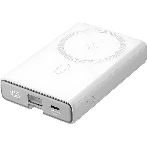 УМБ Joyroom Magnetic Wireless 10000mAh JR-PBM01 20W QC, USB-C In/Out White