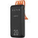 УМБ Dudao 20000mAh K6Pro+ 10W USB-A,USB-C In/Out,with USB-C/Lightning/MicroUSB/USB-A cables Black