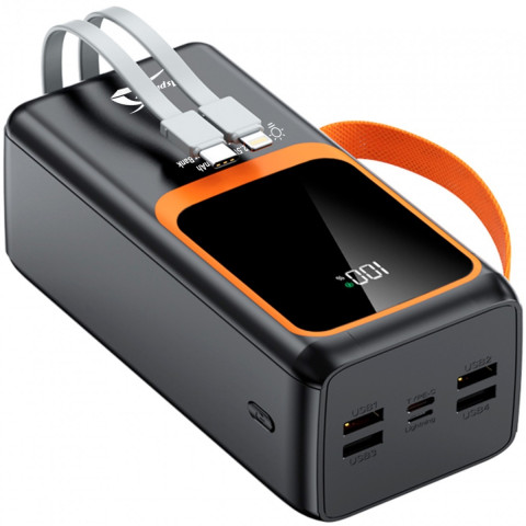 УМБ Aspiring 40000mAh Light 40 22,5W PD 4xUSB-A,USB-C In/Out, Lightning,with USB-C/Lightning cables