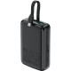 УМБ Acefast 20000mAh 22,5W PD,QC3.0 USB-A+USB-C In/Out,built-in cable M14 Black