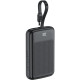 УМБ Acefast 10000mAh 22.5W PD,QC3.0 2xUSB-C,USB-A, with build Type-C cable, M13 Black