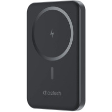 УМБ Choetech Magnetic Wireless 5000mAh 20W PD Qi-15W USB-C In/Out, тонкий, Black